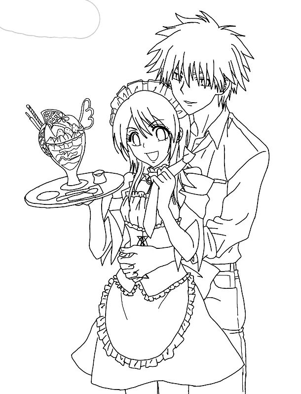 Maid Sama Kids Coloring Pages 8