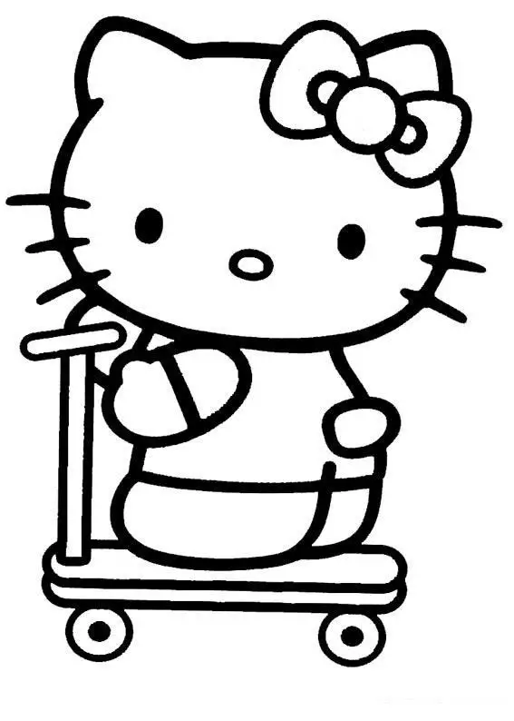 Hello Kitty Coloring Pages 8